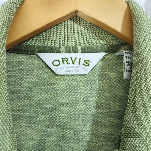 Orvis Short Sleeve Polo Shirt Three Button Casual Shirt 100% Cotton Men's Large - Picture 4 of 7